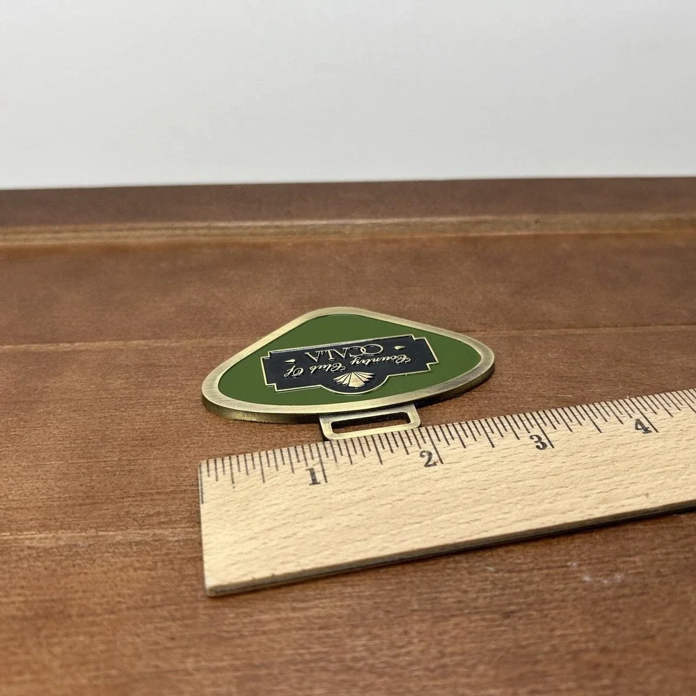 Country Club of Ocala Florida Gold‎ Tone Metal Golf Bag Luggage Travel Tag Medal